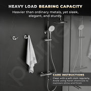 Plantex Robe Hook for Bathroom/Pure Brass Clothes Hanging Hook/Hook for Wall/Bathroom Accessories - Pack of 1 (APS-DL-01, Chrome)