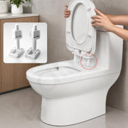 Plantex Toilet Seat Cover Hinges/Plastic Screw Kit for Toilet Seat Cover Repair/Fixing Kit for EWC Models/Plastic Seat Cover Fixtures - (White)