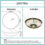 Plantex Ceramic Round Wash Basin for Bathroom/Designer Table Top Basin/Countertop Vessel Sink for Restaurant/Hotel - (15.5x15.5x4.5 Inch)