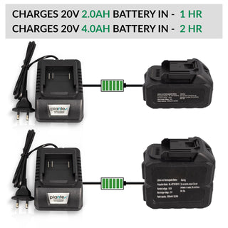 Plantex Battery Charger/Charging Currant 2 Ampier/Power Charger - 21V (FA-1201600ST, Black)