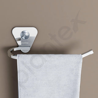 Plantex Pyramid Stainless Steel Hand Towel Holder/Napkin Hanger/Towel Hanger for Wash Basin/Bathroom Accessories (Chrome) - Pack of 1