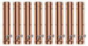 Plantex Stainless Steel 8 inch Tower Bolt/Tower Bolt for Home,Offices Doors and Windows/Tower Bolt for Main Door/Door Latch/Kundi/Chitakini/Door Latch for Windows (Rose Gold, Pack of 8)