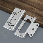 Plantex Stainless Steel Butterfly Hinges for Door/4 Inch x 14 Gauge Hinge/2.5 mm Door Hinge for Home/Office/Hotel/Non-Mortise Hinges - Pack of 24 (Chrome)