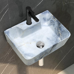Plantex Tabletop Wash Basin for Bathroom/Designer Ceramic Basin/Rectangle Countertop Wash Basin/Home/Office (MS-904)