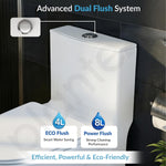 Plantex Smart Commode for Toilet/One Piece Commode with Smart Toilet Seat/Floor Mount Toilet - S Trap (White)