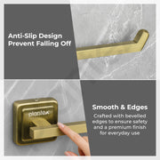 Plantex 304 Grade Stainless Steel Towel Hanger for Washbasin/Napkin Holder for Bathroom & Kitchen/Hand towel hanger/Bathroom Accessories - Decan (Brass Antique)