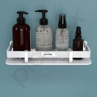 Plantex Acrylic Bathroom Organizer/Shelf for Kitchen/Wall - Accessories (9x5 Inches-White)
