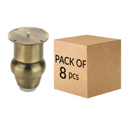plantex 4 Inch Sofa Legs for Bed Furniture/Sofa Legs for Table/Sofa Support Legs with Rubber Grip (Brass Antique Finish, 8 Pcs)