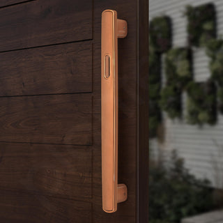 Plantex 14 Inch Main Door Handle for Wooden Doors, Pull-Push Handle, Accessories (Pack of 1, Rose Gold)