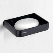 Plantex Aluminium Soap Holder for Bathroom/Soap Case/Soap Stand/Bathroom Accessories - Pack of 1 (1504, Black)