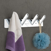 Plantex Wall Hooks for Hanging Cloth/Stainless Steel Towel Hangers/Bathroom Robe Hooks/Door Hangers/Square Wall Hook/Hook Rail for Hanging Keys - 4 Hooks (Pack of 3, Chrome)