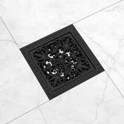Plantex Solid Brass Floor Drain for Bathroom/Floor Drain Jali/Floor Trap/Water Drainer with Anti- Foul Cockroach Trap- (Black, 5 x 5 Inch)
