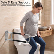 Plantex 304 Grade Stainless Steel 24 Inch U-Shape Grab Bar for Bathroom
