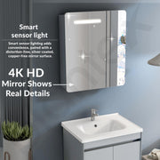 Plantex Plywood Vanity for Bathroom/Square Cabinet with Wash Basin and Mirror/Bathroom Organizer for Home - (NZBC-40)