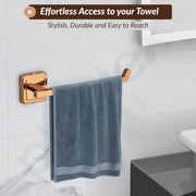 Plantex 304 Grade Stainless Steel Towel Ring for Wash Basin/Napkin Hanger for Bathroom/Towel Hanger/Towel Holder/Bathroom Accessories - Decan (Rose Gold)