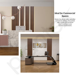 Plantex Wall Panel/Charcoal Louver Panel for Wall with Size - 5 Inch x 8 Ft/Durable, Lightweight, and Stylish Panels for Office/Hotel/Ideal for Walls & Ceilings - Pack of 1 (5005/02)