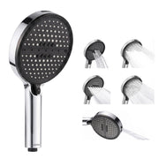 Plantex Hand Shower for Bathroom/6 Mode Multifunctional Shower/5-Inch ABS Plastic Silicone Handheld Shower Head/Easy Mode Switching – (Chrome, H-627)