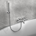 Plantex 2in1 Wall Mixer/Pure Brass Hot & Cold Water Tap with Hand Shower - Pack of 1 (Chrome)