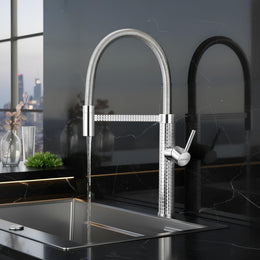 Plantex Brass Sink Mixer Tap/Pull Down Faucet for Kitchen Sink with 360° Swivel Spout Mixer Tap/Single Lever Water Mixer for Kitchen Sink-(8982-Chrome) Visit the Plantex Store