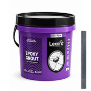 Plantex Lexora Epoxy Grout/3-Part Epoxide Resin Tile Grout/Floor & Wall Tiles Joints/Waterproof & Stain Proof/Bathroom & Industrial Use - 1 kg (Dark Grey)