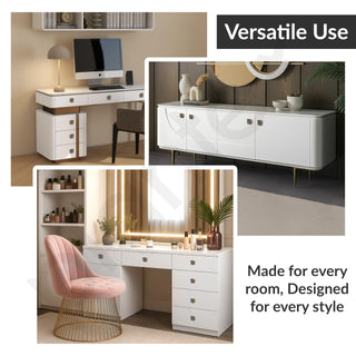 Plantex Knobs for Drawers/Drawer Knobs for Cabinets/Pull-Push Knobs for Kitchen/Bedroom Drawer - Pack of 6 (SH-434, Rose Gold & Grey)