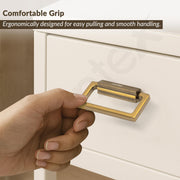 Plantex Rajwadi Drawer Kadi/Drawer Handle/Pull-Push Kadi for Home/Office Cabinet - Pack of 3 (SH-344, Gold)