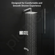 Plantex Brass Concealed Shower Mixer Valve with 3 Lever Exposed Parts Kit/High Flow Manual Diverter/Wall Mounted Bathroom Shower Control Valve  (Venice-1538)