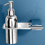 Plantex Liquid Soap Dispenser for Bathroom/304 Grade Stainless Steel Shampoo Dispenser/Hand wash Dispense/Bathroom Accessories - Pack of 1 (Regent, Chrome)