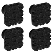 Plantex Knobs for Drawer/Square Drawer Knobs/Knobs for Cabinets/Pull-Push Knobs for Kitchen/Bedroom Drawer - Pack of 4 (DTK-299, Black)