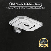 Plantex Soap Holder for Bathroom/304 Grade Stainless Steel Soap Case/Single Soap Dish/Soap Stand/Bathroom Accessories - Pack of 1 (PM-2403, Chrome)