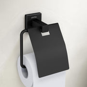 Plantex Stainless Steel Toilet Paper Holder/Roll Holder for Bathroom/Tissue Paper Holder/Bathroom Accessories - Pack of 1, Aqua (Black)