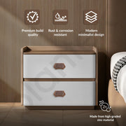 Plantex Drawer Kadi/3 Inch Chest Handle for Drawer/Rectangular Cabinet Kadi/Pull-Push Kadi for Home/Office Drawer - Pack of 4 (DTK-296, Rose Gold)