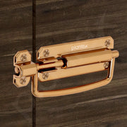 Plantex Door Stopper/5 Inch Baby Latch Kadi/Door Latch for Bathroom/Door Lock for Home/Office Doors - Pack of 4 (Rose Gold)