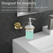 Plantex 304 Grade Stainless Steel Soap Dispenser for Bathroom/Liquid Dispenser for Kitchen/Shampoo Dispenser/Bathroom Accessories - Nipron (Brass Antique)