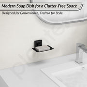 Plantex Soap Holder for Bathroom/Stainless Steel Soap Stand/Soap Case/Soap Dish/Bathroom Accessories - Aqua (Black)