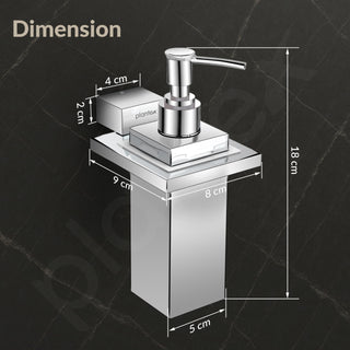 Plantex Liquid Soap Dispenser for Bathroom/304 Grade Stainless Steel Shampoo Dispenser/Handwash Dispenser/Bathroom Accessories - Pack of 1 (Tesla - 2710, Chrome)