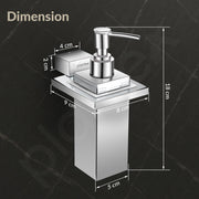Plantex 304 Grade Stainless Steel Liquid Soap Dispenser/Shampoo/Handwash Dispenser for Washbasin/Bathroom Accessories - (Tesla, Chrome)
