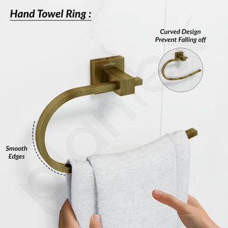 Plantex 304 Grade Stainless Steel Napkin Holder for Wash Basin/Hand Towel Holder for Kitchen/Napkin Hanger/Bathroom Accessories - Splash (Antique)