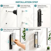 Plantex Liquid Soap Dispenser for Bathroom/ABS Plastic Refillable Soap Handwash Dispenser for Shampoo & Body Lotion - Ideal for Hotels/Hospitals/Restaurants/Offices - (Chrome)