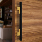 Plantex Door Handle/17 Inch Main Door Handle/Handle for Wooden Door/Pull-Push Door Handle/Door Accessories (Pack of 1, Black, Gold)