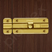 Plantex Premium Heavy Duty Door Stopper/Door Lock Latch for Home and Office Doors - Pack of 3 (PVD Gold)