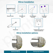 Plantex Frameless Capsule Mirror for Wall/Mirror with Beveled Smooth Edges/Mirror for Bathroom/Dressing Room/Living Room/Bedroom/Entryway - (18x12 Inch)
