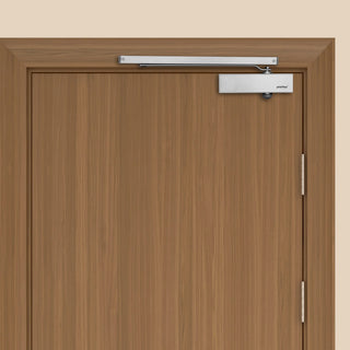 Plantex Automatic Aluminium Soft Door Closer with Double Speed for Heavy Door/Hydraulic Pelmet Arm Door Closer for Hotel-Home-Office (ISO 9001 Certified) (Capacity 120 Kg, Silver)