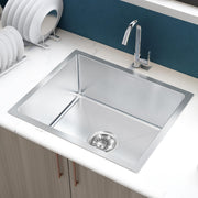 Plantex Guranteed Stainless Steel 304 Grade Kitchen Sink/Undermount Sink for Kitchen with 7 Years of Warranty by Plantex/Single Bowl Sink with Fittings & Drying Rack (Silver Matt - 21x18 Inches)