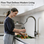 Plantex Pull-Down Kitchen Sink Tap/304 Stainless Steel Sink Tap for Kitchen Basin with 360â° Swivel Spout/Kitchen Sink Faucet- (1062, Grey)