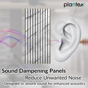Plantex PVC Wall Panel/Louvers Panel for Wall/3d Wall Panel for Interior Wall DÃ©cor/Eco-Friendly Fluted Panel for Wall/- Pack of 3 Covers - 30 Sq.Ft (White & Black, 1ft x 10Ft)