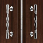 Plantex Door Handle/Stainless Steel Main Door Handle/8 Inch Pull-Push Handle - Pack of 2 (S-143,Chrome)