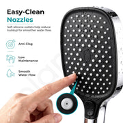Plantex Hand Shower for Bath/4 Mode Multifunctional Shower/ABS Plastic Silicone Handheld Shower/Easy Mode Switching – (Chrome, APS-H592)
