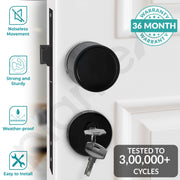 Plantex Mortise Lock for Main Door - Door Accessories (Black)