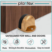 Plantex Premium Floor Mounted Door Buffer/Sound Dampening Rubber Buffer for Bed Room/Living Room/Kitchen/Bathroom Door ÃƒÂ¢Ã¢â€šÂ¬Ã¢â‚¬Å“ Pack of 1 (Rose Gold)
